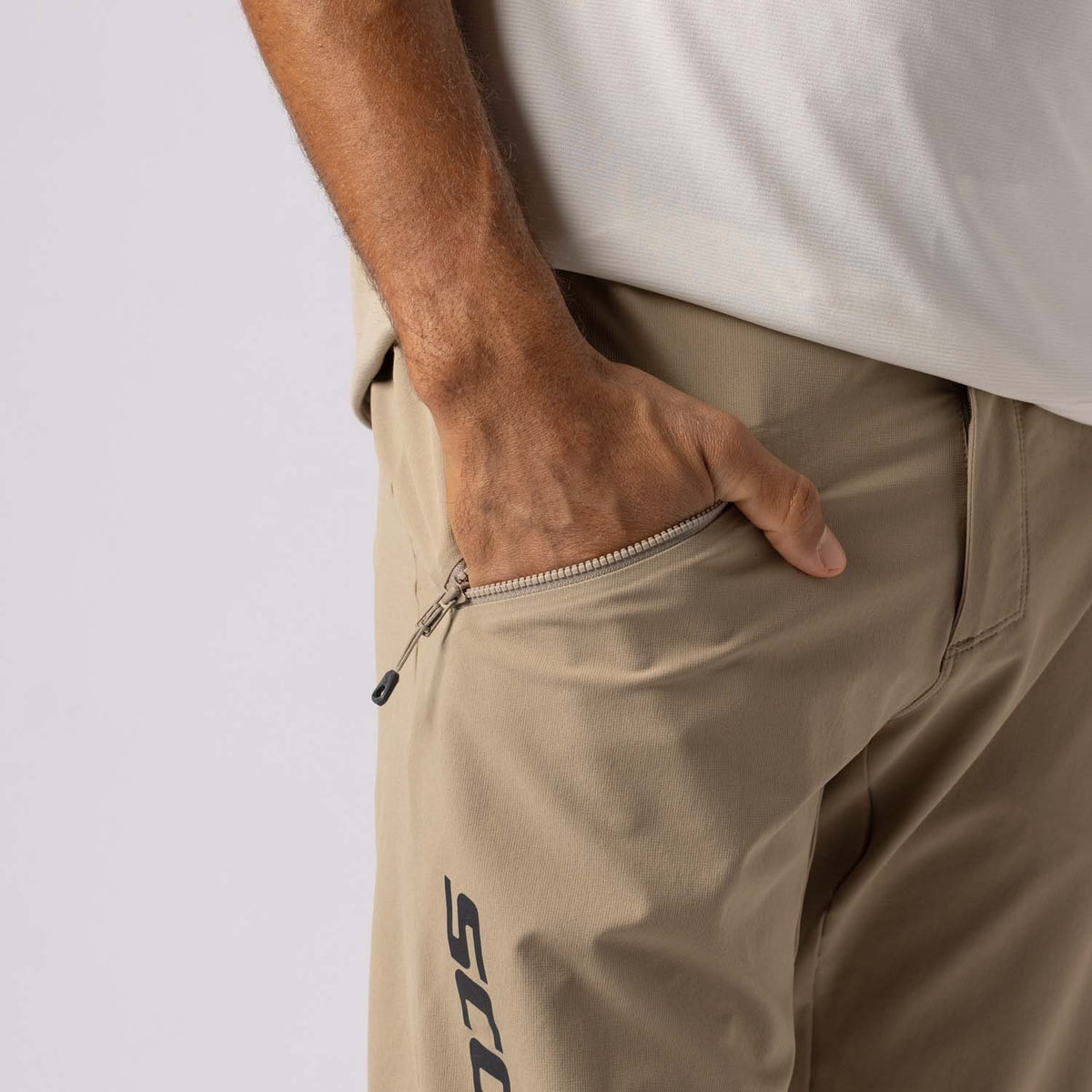 Pantalón MTB Scott Vertic Pro Hombre Portobello Beige #7