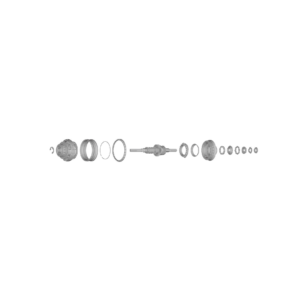 Conjunto Interno Shimano SG-C6011-8R 184mm Plata