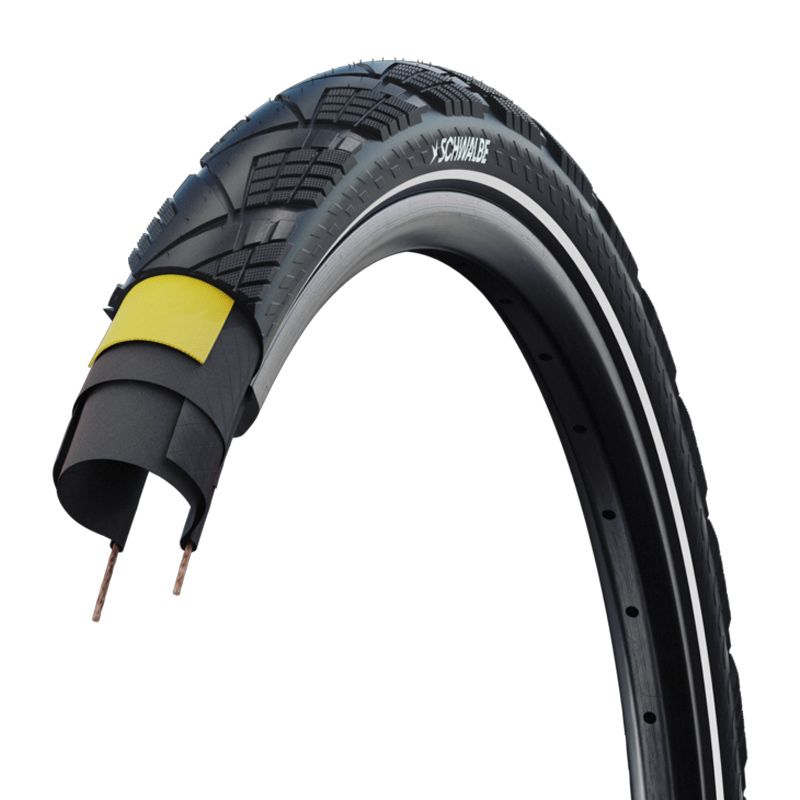 Cubierta Schwalbe Marathon Efficiency HS619 Evolution V-Guard Plegable Negro