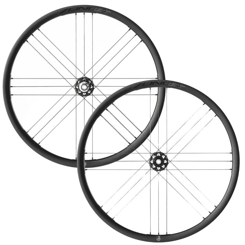 Juego Ruedas Campagnolo Zonda GT 2WF C23 Tubeless Ready Freno Disco Center Lock N3W Aluminio Negro Negro
