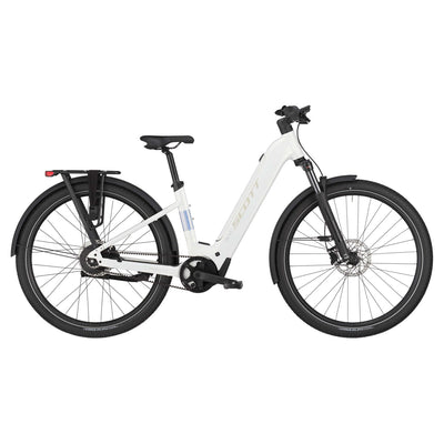 Bicicletas Eléctricas eUrbanas Scott Sub 10 Belt Wave 2025 Bianco White #2
