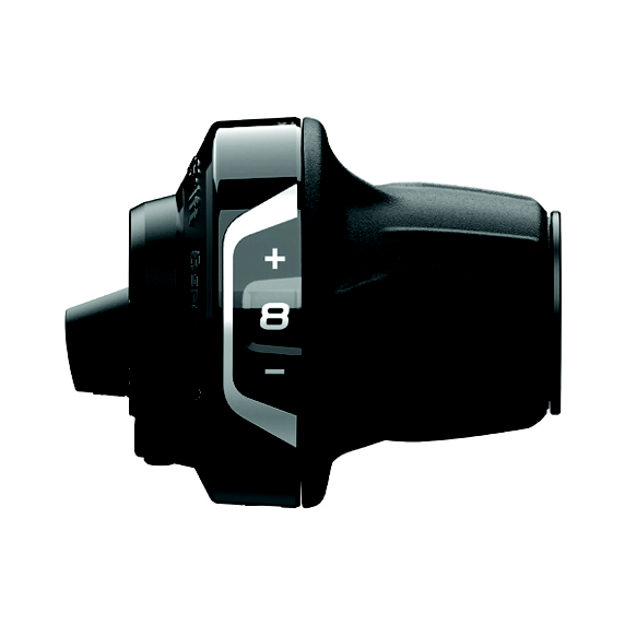 Mando Cambio Derecho Shimano SL-RV400-8R Revoshift Abrazadera 8v Optical Gear Display Negro