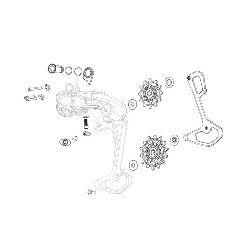 Roldanas Cambio XX1/X01/X01DH/X1/Force/CX1 Negro