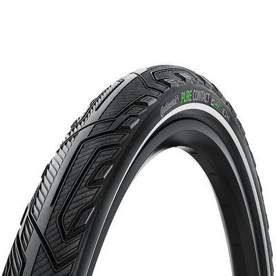 Cubierta Continental Pure Contact 28X2.20 Vectran/Polyx Breaker Plegable Negro Reflectante