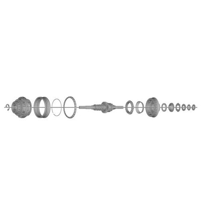 Conjunto Interno Shimano SG-C6061-8D 010 187mm Plata